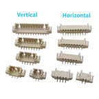 50/100Pcs1.25mm RA SMT Horizontal Vertical SMD  2P3P4P 5P 6P 7P 8P 9P 10P 12P Wafer Male Plug Connector Pin Header Socket