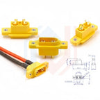 XT90 Male/Female Connection Cable, XT90NE-M Fixed Plug Aviation Model Cable, Electric Lithium Battery Model Accessories
