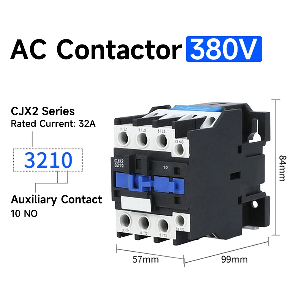 CJX2-3201 32A6511 Contact Relay 380V9511 220V AC Contactor 3210