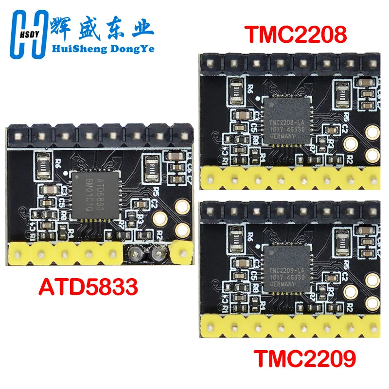 TMC2208 TMC2209 ATD5833 V2.0 With Heat Sink Stepper Motor Driver StepStick 3d Printer Parts 2.5A 256 Subdivision Silent Printing
