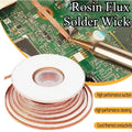 Desoldering Braid Solder Remover Wick Solder Remover Wire Soldering Heavy Duty Copper Wick for Circuit Board Repair Tool