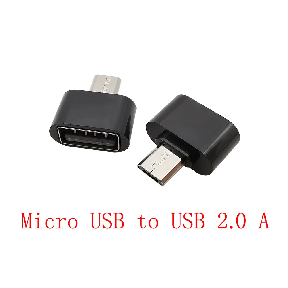 5Pcs USB Type C Plug to USB 2.0 A Female to Micro USB Male OTG Adapter Converter OTG Cable Connector For Mouse Keyboard U Disk