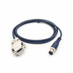 M12 to DB9 Female Serial RS232 Adapter Cable,5-Pin Male Device Port to 9-Pin COM Port Cable for Industrial PLC,CNC,Router,Sensor