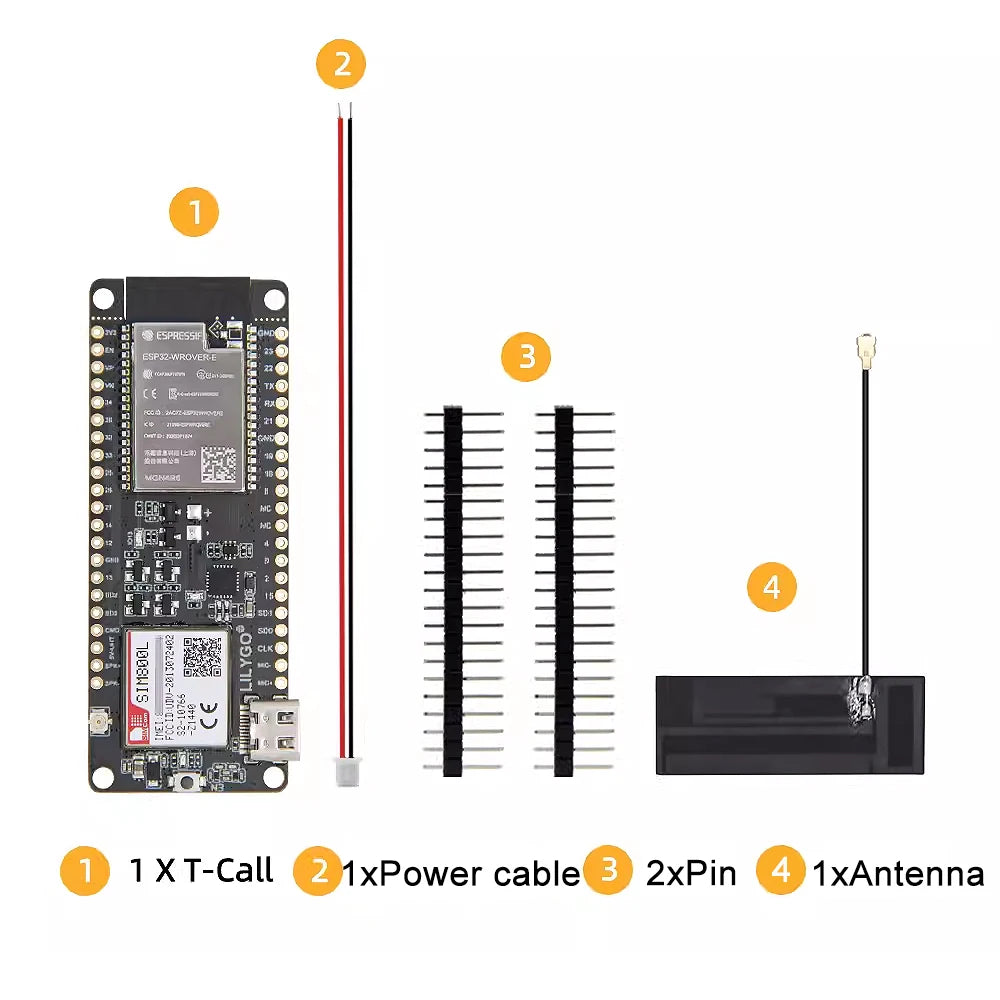 1PCS TTGO T-Call V1.4 ESP32 WiFi Bluetooth SIM800L GSM GPRS Module IoT Development Board for Arduino Smart Projects