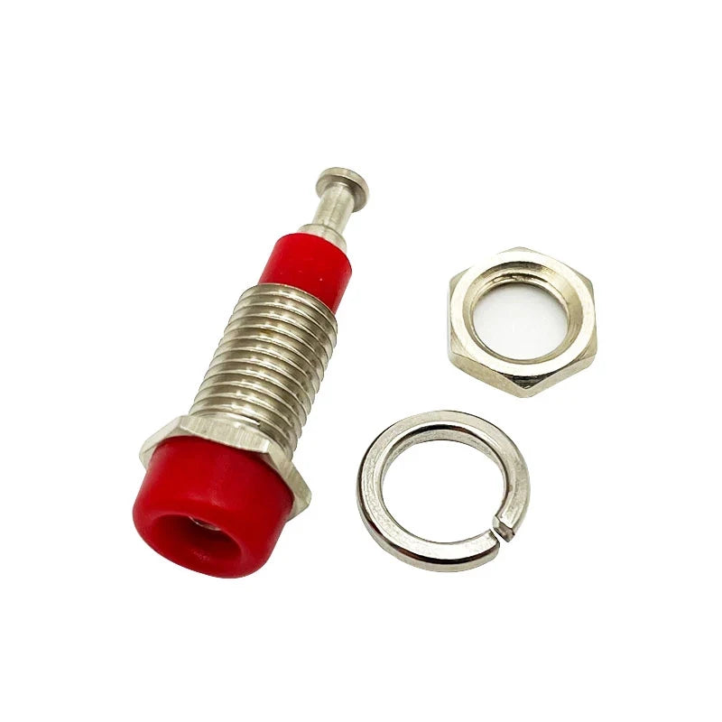 10/50/100PCS 2mm Banana Female Socket with Insulated Copper Terminal – Ideal for Panel Testing and Speaker Connections