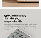 New DUKA TH3 Electronic Temperature Humidity Sensor Wifi Smart Electric Digital Hygrometer Thermometer Clocks Weather Station