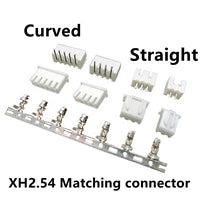 20Set/100Pcs XH 2.54mm Air Docking Connector Leads Header Male/Female Housing+Male/Female Terminals 2P~15Pin Plastic shell