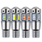 2Pcs Super Brigh T10 W5W 168 192 Led Tail Light White 3030 10SMD 12V Car Led Auto Lamp CANBUS NO Error Car Marker Parking Bulb