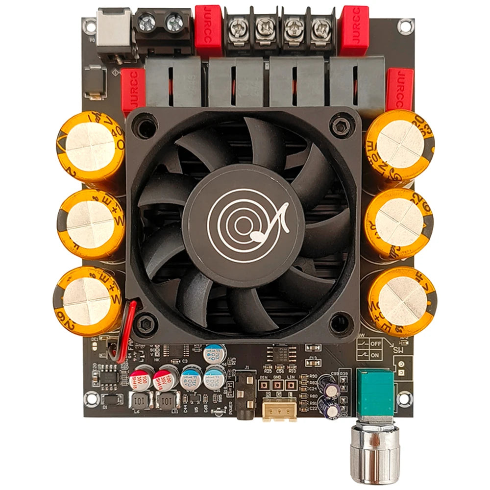 DC 18-50V ZK-6002 Pure Post Amplifier Board 2.0 Stereo With High And Low Frequency Modulation 600W+600W Amplifier Chip TPA3255