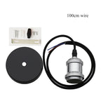 Vintage Edison Pendant CFL LED Filament E27 E26 Edison Screw Light Socket Light Industrial Retro Bulb Lamp Base Aluminum Holder