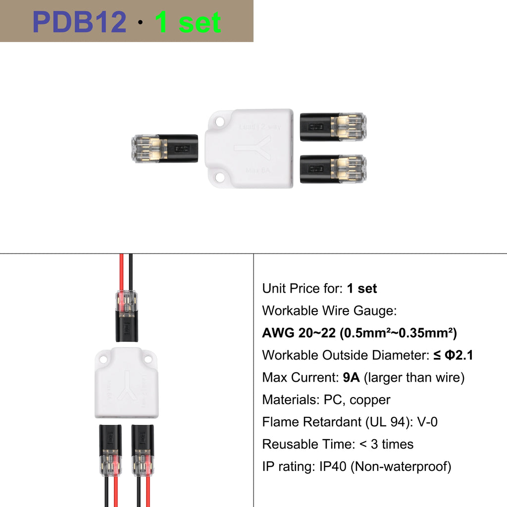 Cable Terminal Electric Wire Connector Clamp Block Quick Splice Scotch Lock Crimp for LED Car Wiring Joint Kit Tool Accessories