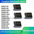 100Pcs SMD TVS Diode SMBJ5.0A SMBJ5.0CA SMBJ6.0A SMBJ6.0CA SMBJ6.5A SMBJ6.8A SMBJ6.8CA SMBJ7.0A SMBJ7.5A SMBJ10A 600W 5V-440V