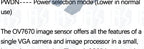 1PCS OV7670 Camera Module: Integrated Circuit Board with Included Adapter Board