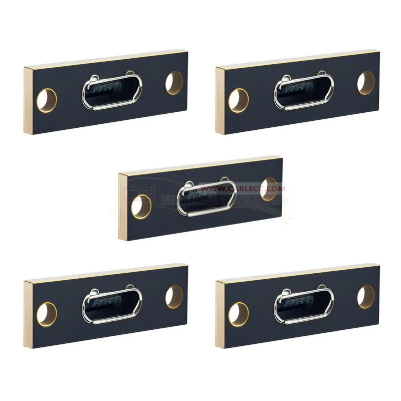 5pcs/set DIY OEM Micro-USB 5Pin Female Type-B Socket Connector Panel Mount Type with PC Board USB 2.0 Pinout