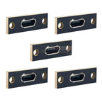 5pcs/set DIY OEM Micro-USB 5Pin Female Type-B Socket Connector Panel Mount Type with PC Board USB 2.0 Pinout