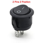 1~300pcs KCD1 LED Rocker Switch Round 2/3Pin ON-OFF-ON 2/3 Position 6A/250VAC 10A/125VAC SPST 23mm Car Push Button Switches