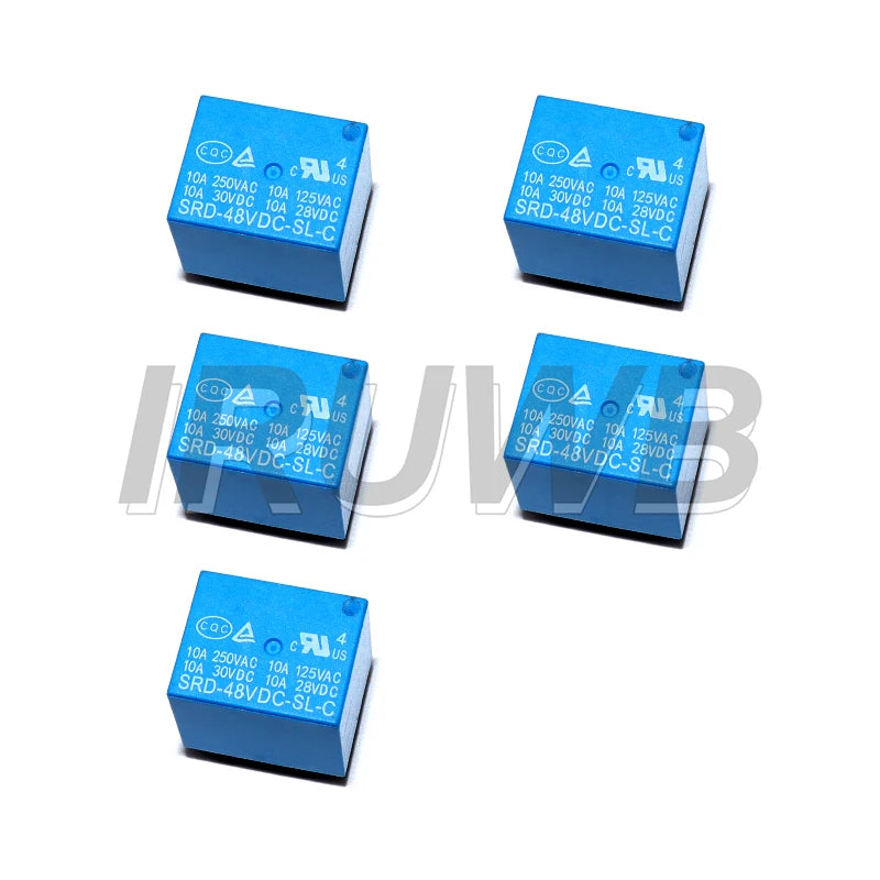 5PCS 5PINS 3V 5V 9V 6V 24V 12V Relay High-quality SRD-03VDC-SL-C SRD-05VDC-SL-C SRD-09VDC-SL-C SRD-03 05 09 06 24 12VDC-SL-C