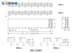 30PCS 2.54mm SMD Stackable 1x2P-10P/12P/15P/20P/24P/40P PH3.5 Short Low Profile Single Row Rohs SMT Female Pin Header Connector