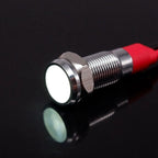 6mm Metal Indicator Light LED Warning Signal Lamp Pilot Wires Switch 3V 5V 12V 24V 220V Red Orange Blue Green White With Wire