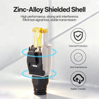 Cat7 Tool‑Free RJ45 Connector Shielded Reusable Field Termination Zinc‑Alloy No Crimp for CAT7 CAT6A STP Network Cabling Project