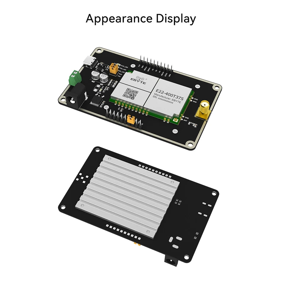 Test board LoRa Module 433/470MHz 5W 25Km Long distance Pre-welded E22-400T37S Test Kit COJXU E22-400TBH-02 USB Interface