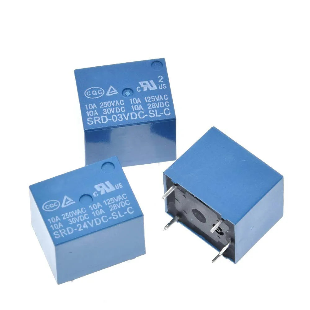 Functional 5Pins 10A SRD-06VDC-SL-C SRD-12VDC-SL-C SRD-05VDC-SL-C SRD-03VDC-SL-C Relay Module Power Relays Smart Electronic