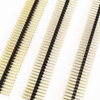50pcs 2.54mm Double Row 2X40P L15/17/19/21mm PH2.5 PA=PC Plastic in Middle Breakaway Stack PCB Board Male Pin Header Connector