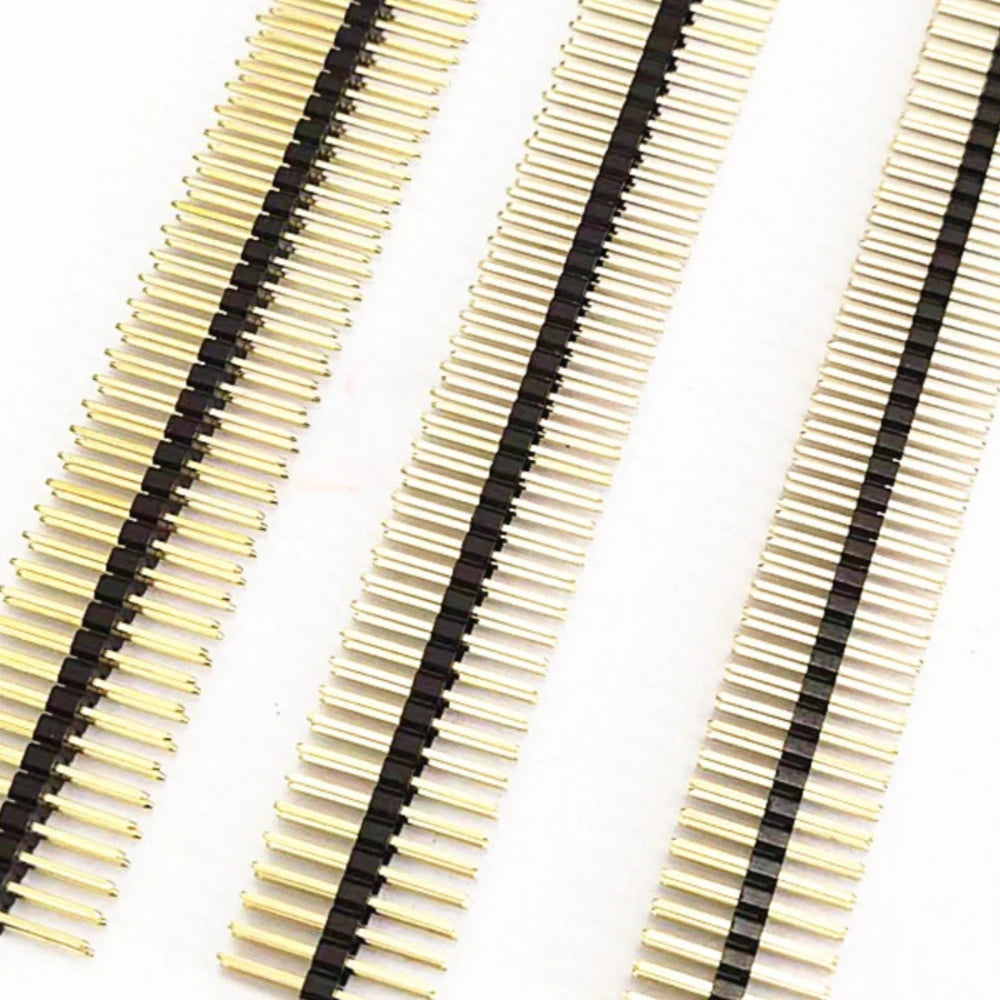 50pcs 2.54mm Double Row 2X40P L15/17/19/21mm PH2.5 PA=PC Plastic in Middle Breakaway Stack PCB Board Male Pin Header Connector