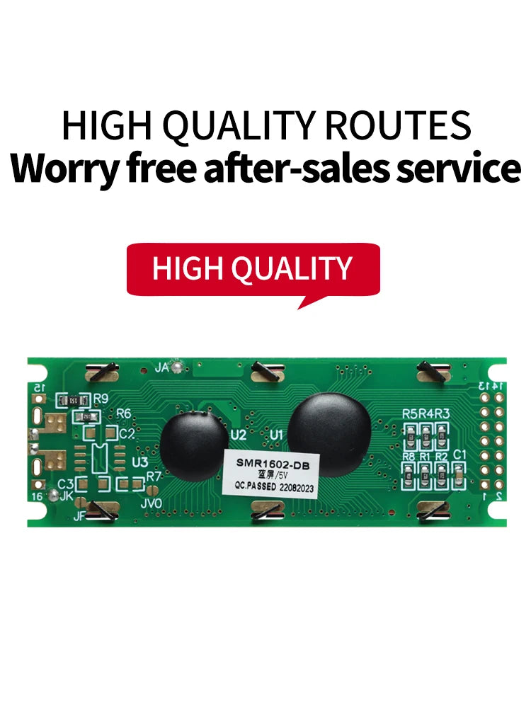 16x2 Character LCD Module 5V STN Gray Transflective 6800 Parallel Interface Russian Font Display 1602-DB