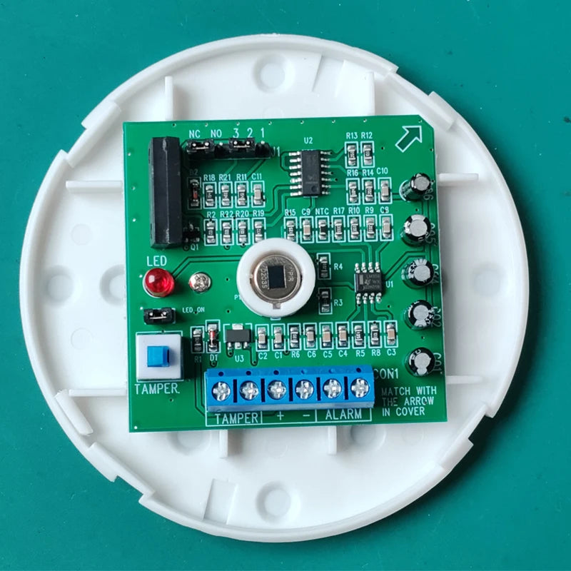 12V Wired PIR Motion Sensor Ceiling Detector 360 Degree Infrared Movement Detection N.O N.C Signal Output Link Wire Alarm System