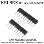 200PCS 4PIN-10PIN Exclusion Network Resistor array DIP 220R 330R 470R 510R 680R OHM 1K 1.5K 2K 2.2K 3K 3.3K 10K 100K 9A681J 510K