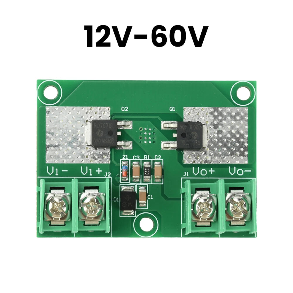 10A MOSFET Anti Reverse Connection Power Protection Module OW RDS(on) Reverse Connection Power Protection Board 5V–26V 12V–60V