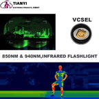 IR 850nm&940nm Latest Infrared Chip LED Zoom Night Vision Infrared Fill Light Tactical Hunting Zoom Flashlight IR Lighting Light