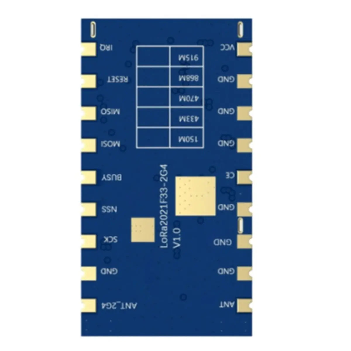 A24U Lora Module 2W High-Power Lora2021f33-2G4 Use LR2021 Sub-Ghz 150-470Mhz SPI Wireless Module
