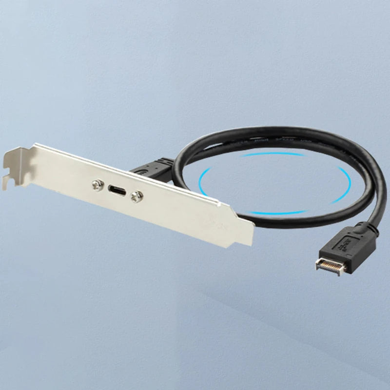 Type E to Type C Front Panel USB C Extend Cable Adapter USB3.1 Converter PC Case PCI Extention Header Data Transfer Wire