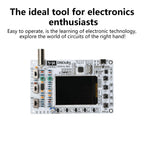 DSO183 Microcontroller Kit DIY Mini LCD Digital Oscilloscope Kit Electronic Welding Training Production Parts 0-500KHz Type C