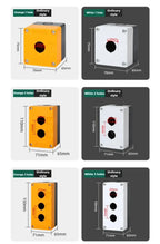 1/2/3/4/5 Hole Button Switch Control Box Button Emergency Stop Dustproof Waterproof IP65 Button Thickened Yellow Gray