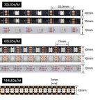 WS2815 DC 12V LED Pixels Strip Light 5050 RGB Individually Smart Addressable IC LED Dual-Signal 30/60/144 Pixels Led/m Tape