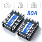 Three-phase Solid State Relay SSR 3 Phase 10A 25A 40A 60A 80A 100A 120A 150A 200A AC Control AC DC Control AC 25DA 380VAC