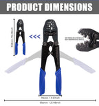 Heavy Duty Battery Lug Crimper YEJ-5100A for 5A-100A(AWG 13-3) OT Open Barrel Terminals, Automotive Wire Crimp Pliers