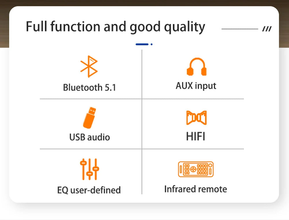 XY-Y50L Stereo BT Bluetooth-Compatible 5.1 AUX USB Audio Digital Power Amplifier Board Module 50W+50W Infrared Remote Control