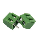 50pcs 3.5mm/0.14" 3.81mm/0.15in Pitch 2P 3P 128-3.5 300V/10A 24-12AWG Spliceable PCB Connector Screw Wire Terminal Block