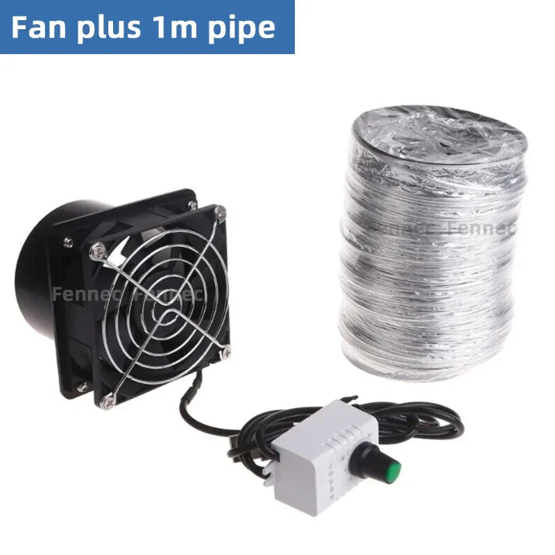 1set Smoke Absorber Fume Extractor USB Adjustable Speed Fan Pipe Duct Exhuast Fan Plastic Welding Equipment Accessories