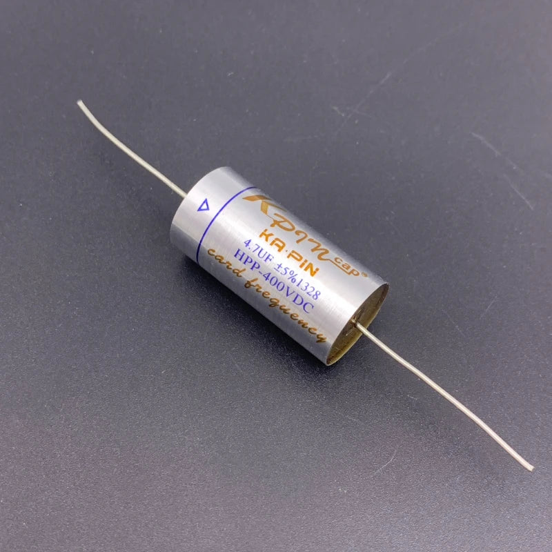 4pcs Wire drawn Silver MKP capacitor non-polar frequency divider capacitor 0.1uf 3.3uf 4.7uf 5.6uf 6.8uf~47uf
