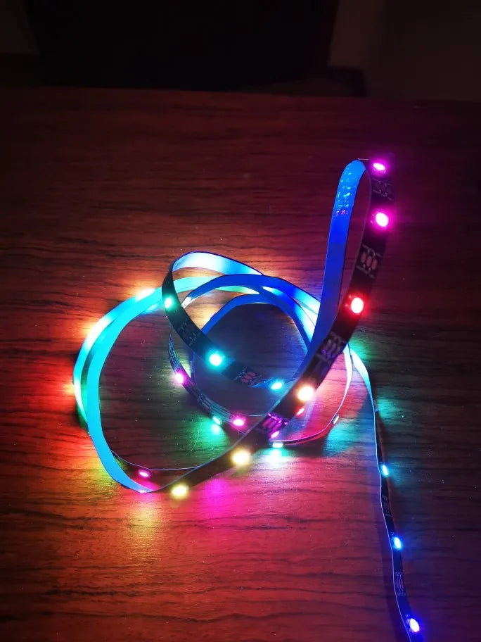 WS2812b ARGB LED Strip Light Addressable Rainbow Light Digital 5V 3pin Header PC Case Asus Aura Sync RGBIC Fusion MSI Mystic