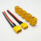 XT60 Male Female Bullet Connectors Plug Adapter With 14AWG 100mm Silicon Wire XT-60 Male Female Connector For RC Lipo Battery