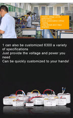 Toroidal Power Transformer, 12V/36V/220V, 10-10000W Step-Up/Step-Down Transformer, Audio Amplifier, Parameters Can Be Customized