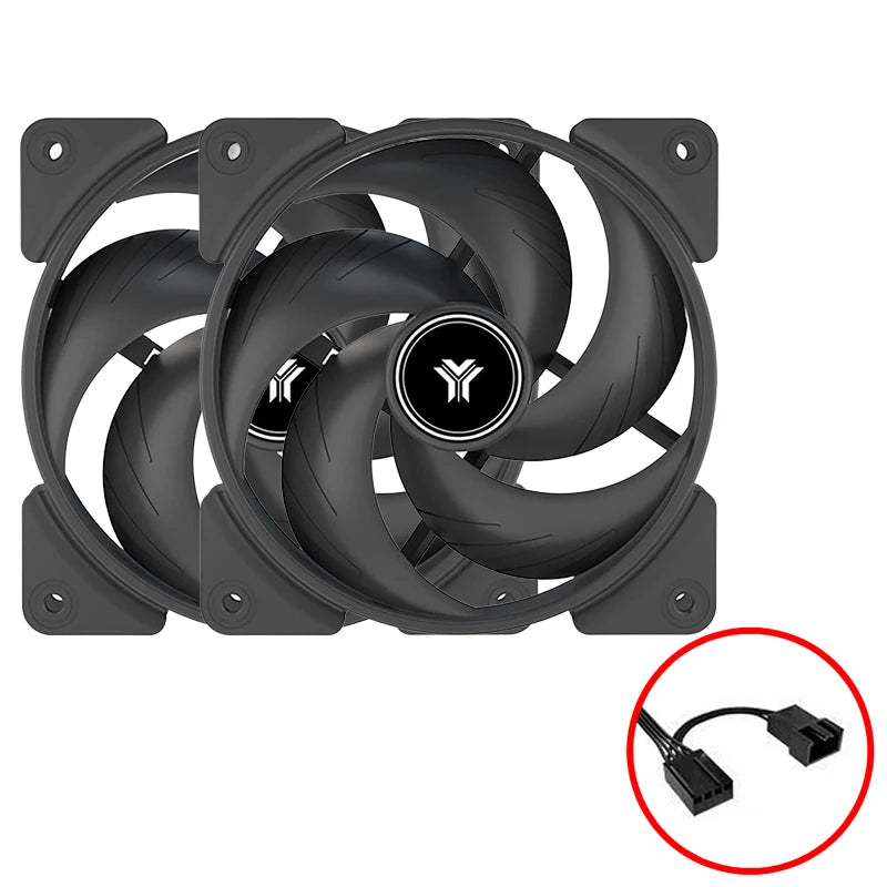 JUMPEAK PB120 120mm Cooling Fan Quiet 4PIN PWM 2000RPM High Performance 12cm Fans For PC Computer Case CPU Cooler Radiator