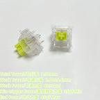 Outemu Silent Switch Crystal Clear PeachV3 LemonV3 Mechanical Keyboard 5Pin Linear Tactile Mute Switchs Transparency Shell Lubed