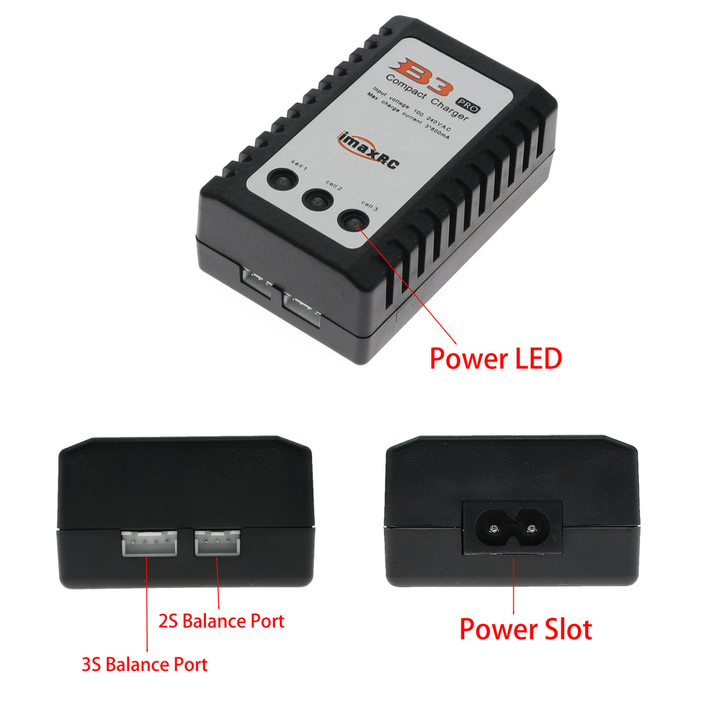 IMAX B3 Pro LiPo Charger 2S 3S 7.4V 11.1V for RC Drone AEG Airsoft Battery Fast Balance Charging